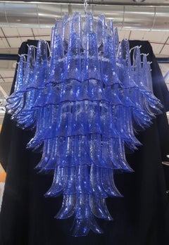 Gruppo Luce made La Murrina Round Periwinkle Color Chandelier and Pendant, 2020