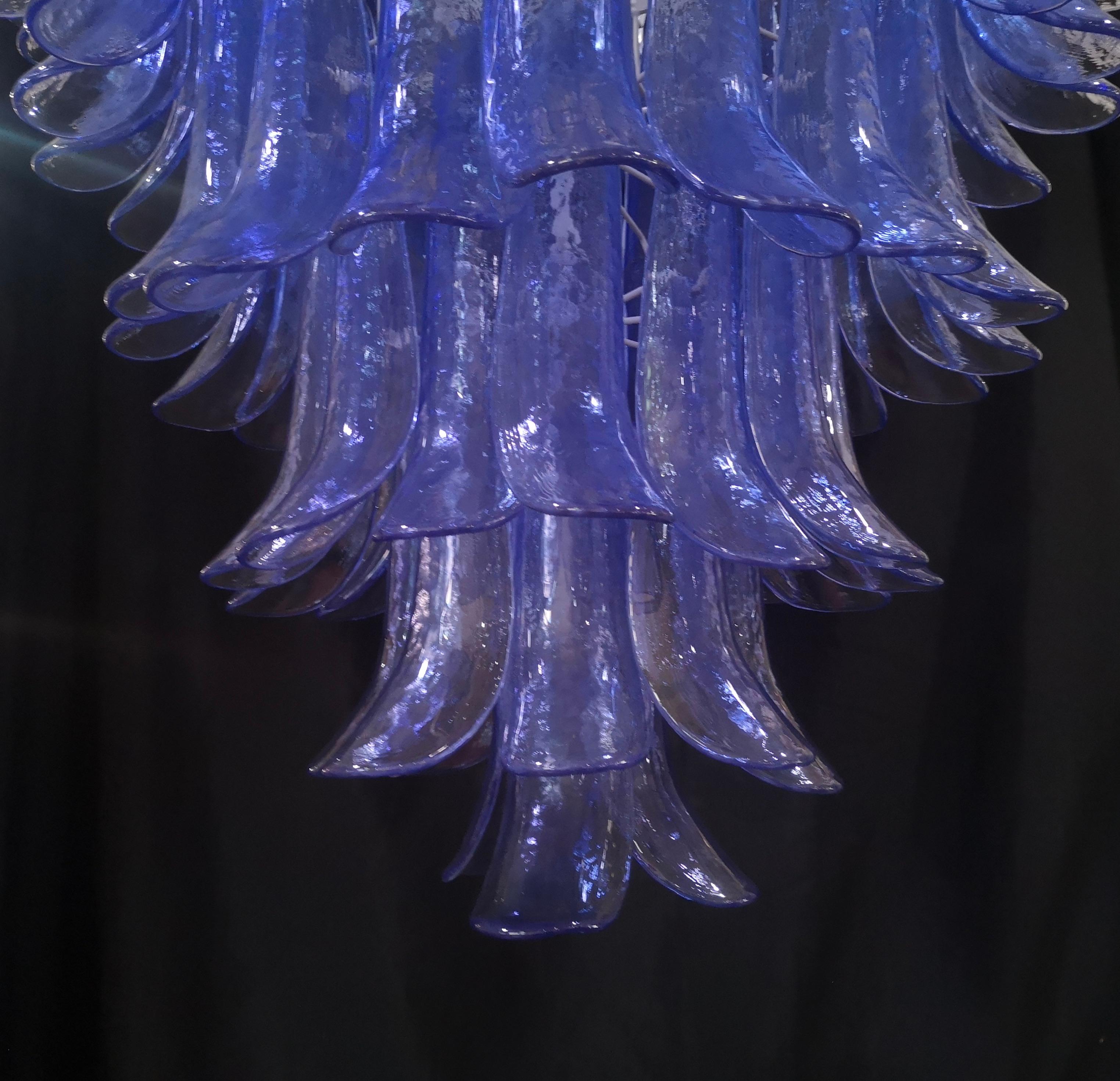 Gruppo Luce made by La Murrina Round Periwinkle Color Chandelier, 2020 For Sale 2
