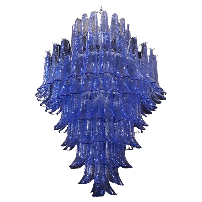 Gruppo Luce made by La Murrina Round Periwinkle Colour Chandelier, 2020 For Sale