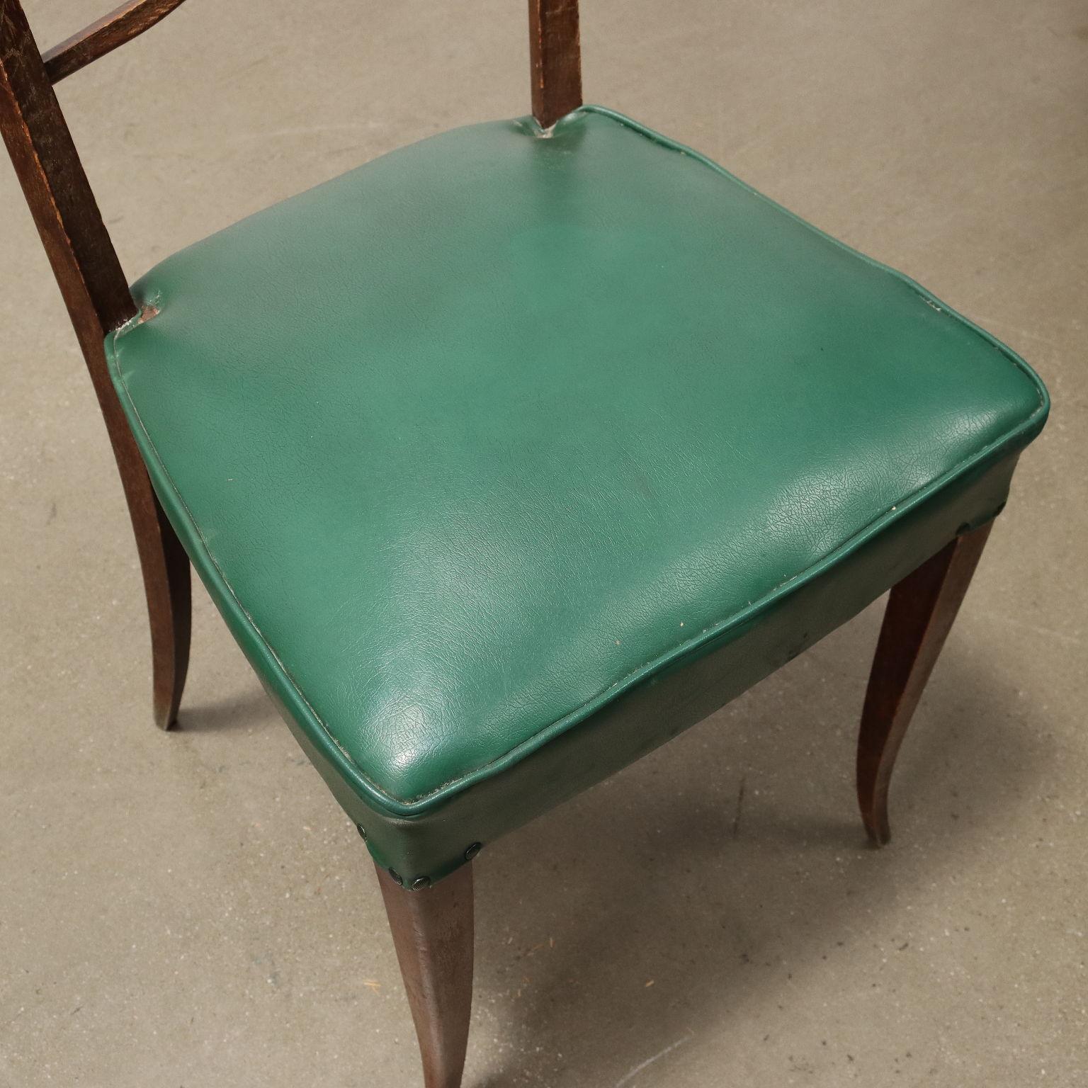 Mid-20th Century Groupe de six chaises 1950 en vente