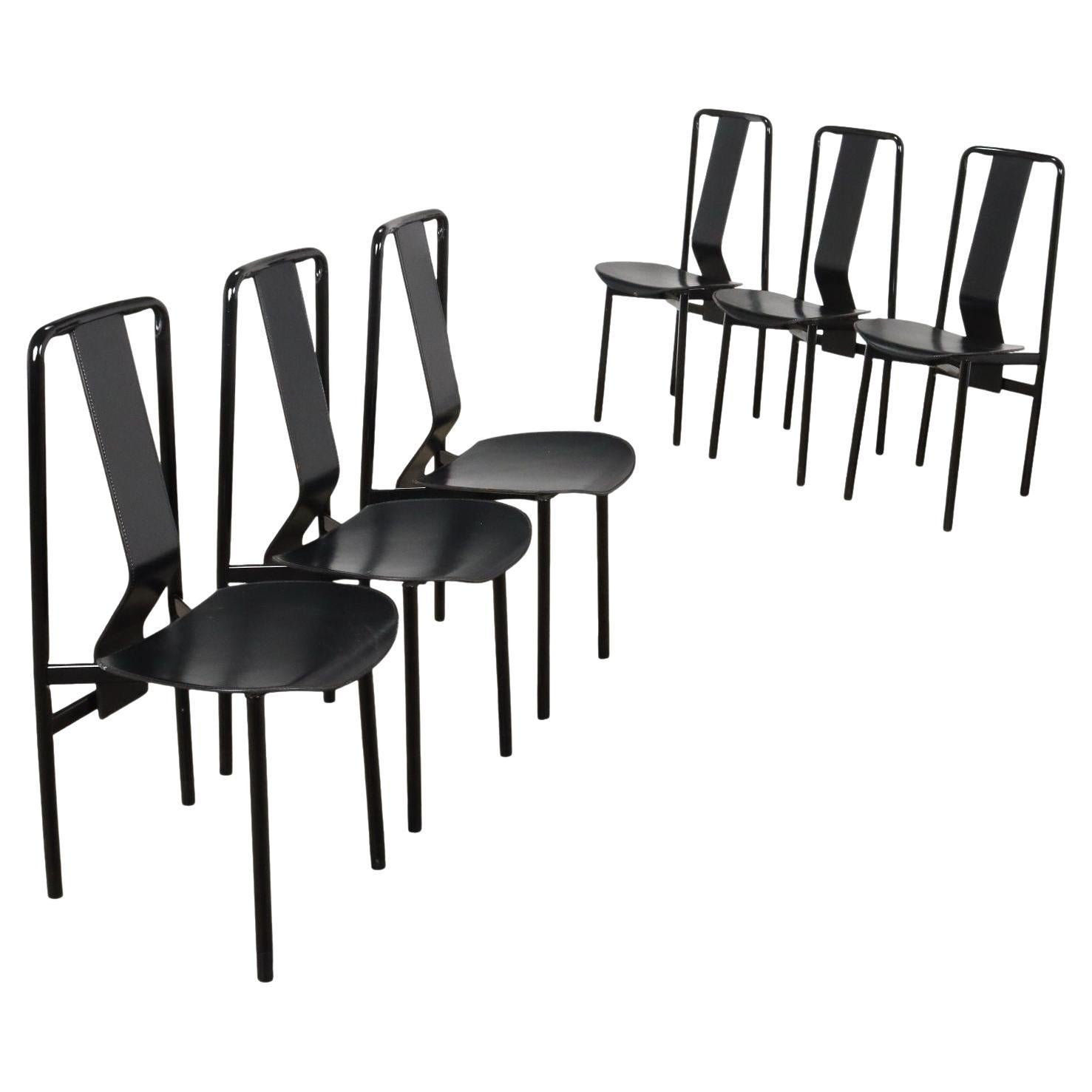 Group of six Irma Chairs by Achille Castiglioni for Zanotta, 1980s