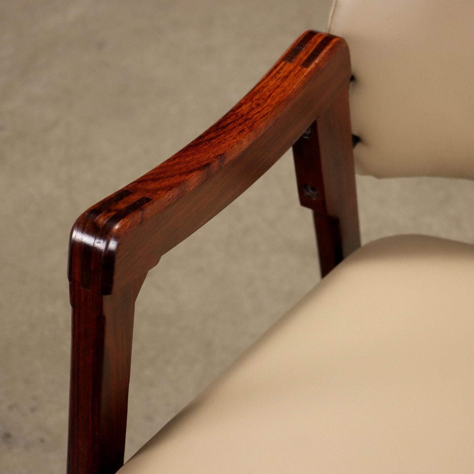 Dyed Group of three Chairs 814 by Ico and Luisa Parisi for Cassina Anni 60