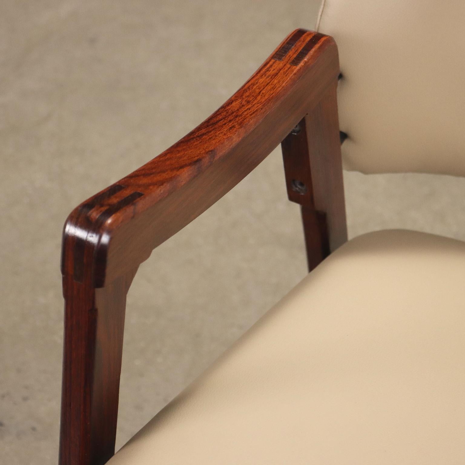 Group of three Chairs 814 by Ico and Luisa Parisi for Cassina Anni 60 In Excellent Condition In Milano, IT
