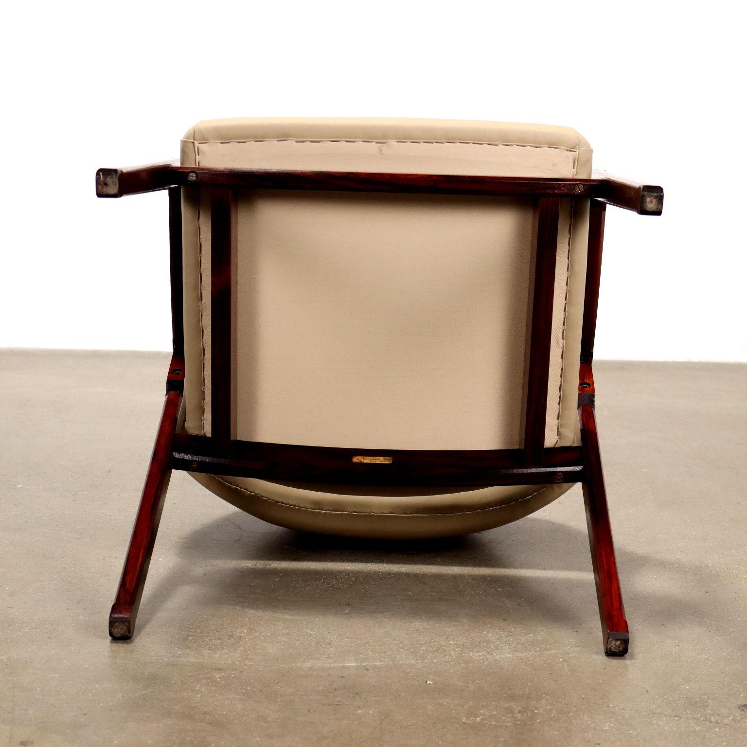 Group of three Chairs 814 by Ico and Luisa Parisi for Cassina Anni 60 1