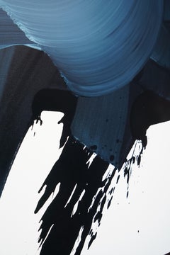 Blue 1 - Series Blobs - Colourful Expression, XXL Format Oil Painting