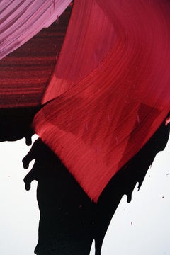 Rosa - Serie Blobs - Espressione colorata, pittura a olio formato XXL