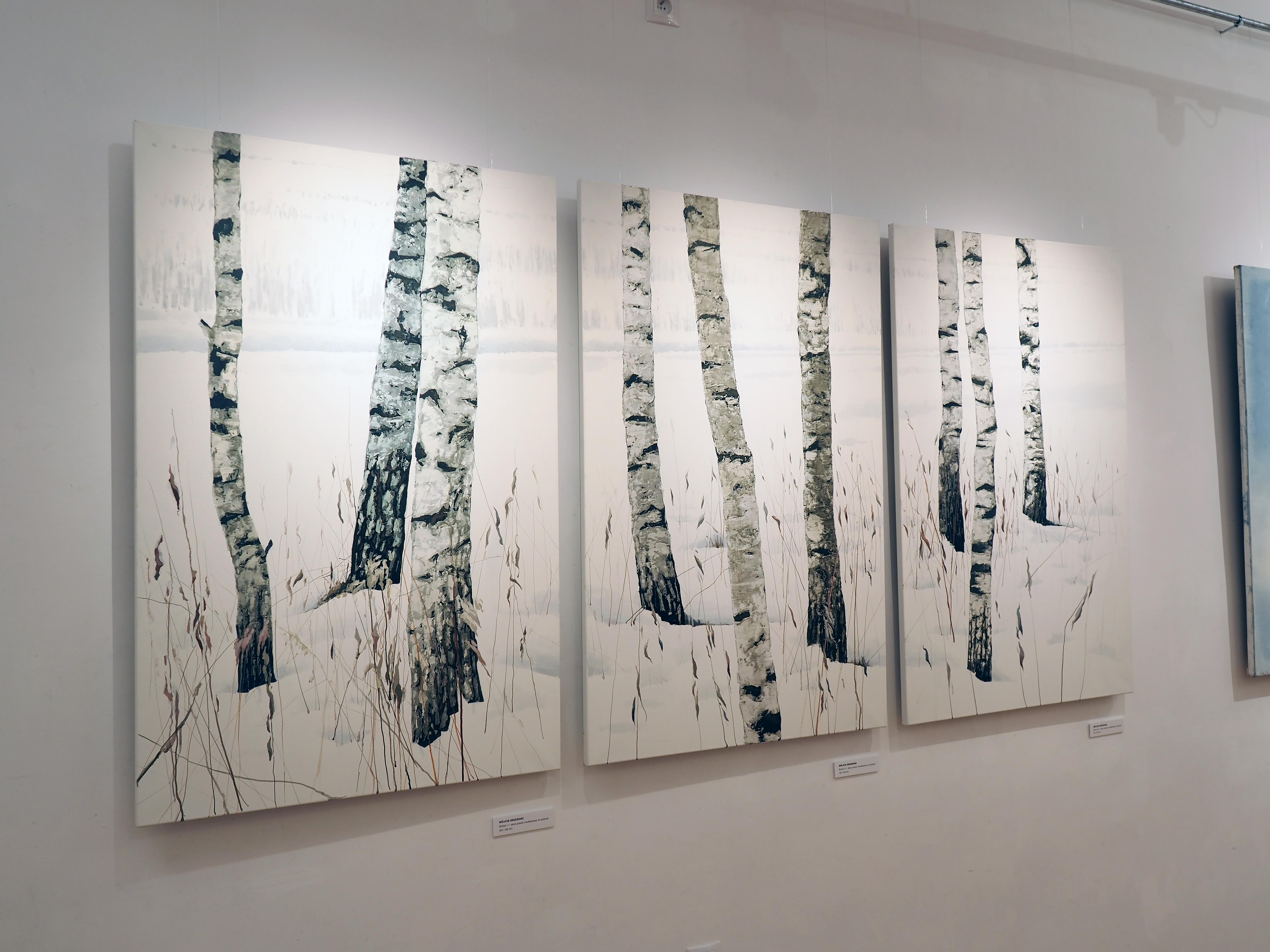 BIRCHES -  Part 3,  Contemporary Atmospheric  Landscape, Modern Painting For Sale 8
