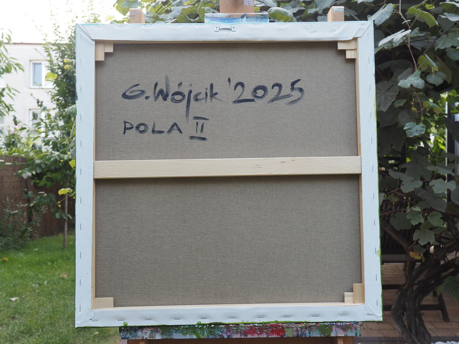 A few words of the artist about his art:

When i painting landscapes, I usually choose simple geometric arrangements, contrasts of verticals and levels. I juxtapose the smooth surface of the sky with the rough texture of earth or grass. 
I paint