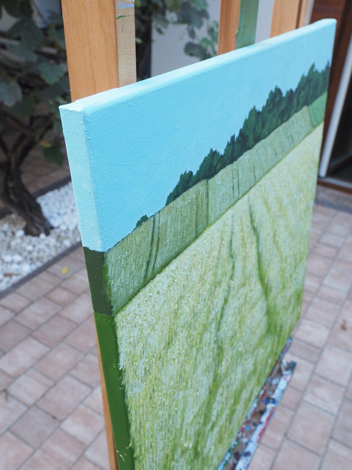 Fields II - Modern Contemporary Atmospheric Landscape For Sale 1