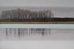LANDSCAPE 2 - Contemporary Atmospheric Landscape, Modern Seascape Painting