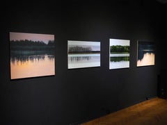 LANDSCAPE 3 - Contemporary Atmospheric Landscape,  Modern Seascape Painting