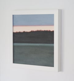 Little Landscape 02 - Modern Abstract Landscape, Nature Painting, Framed