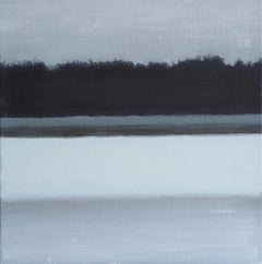 Little Landscape 05 - Modern Abstract Landscape, Nature Painting, Framed