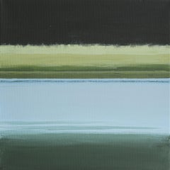 Little Landscape 06 - Modern Abstract Landscape, Nature Painting, Framed