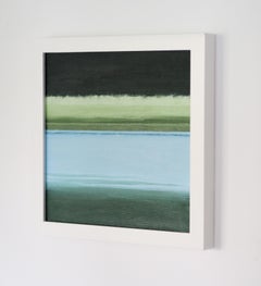 Kleine Landschaft 06 – Moderne abstrakte Landschaft, Naturgemälde, gerahmt