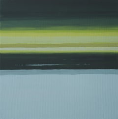 Little Landscape 09 - Modern Abstract Landscape, Nature Painting, Framed