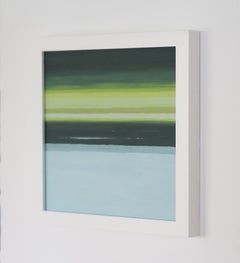 Kleine Landschaft 09 – Moderne abstrakte Landschaft, Naturgemälde, gerahmt