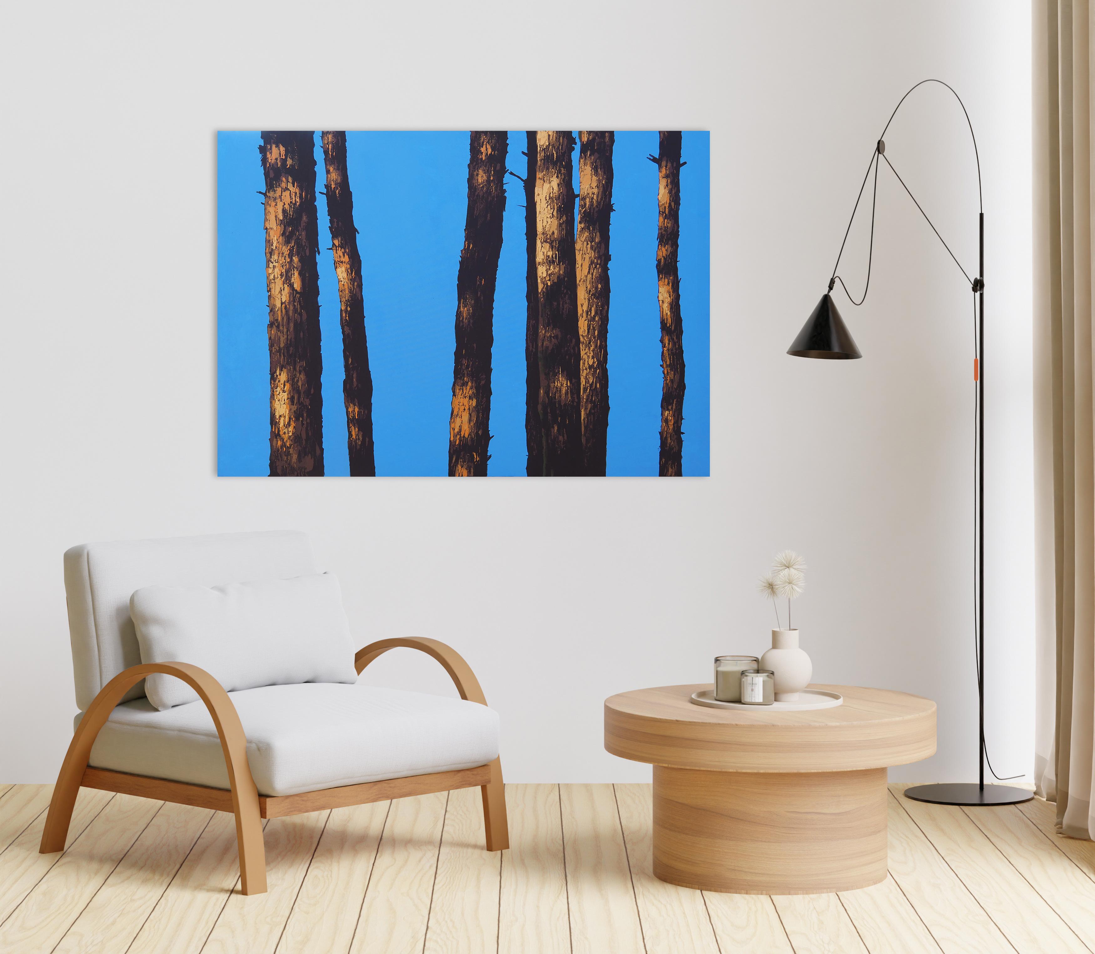 PINES (Sosny)  - Zeitgenössische atmosphärische Landschaften,  Moderne Seelandschaftsmalerei im Angebot 1