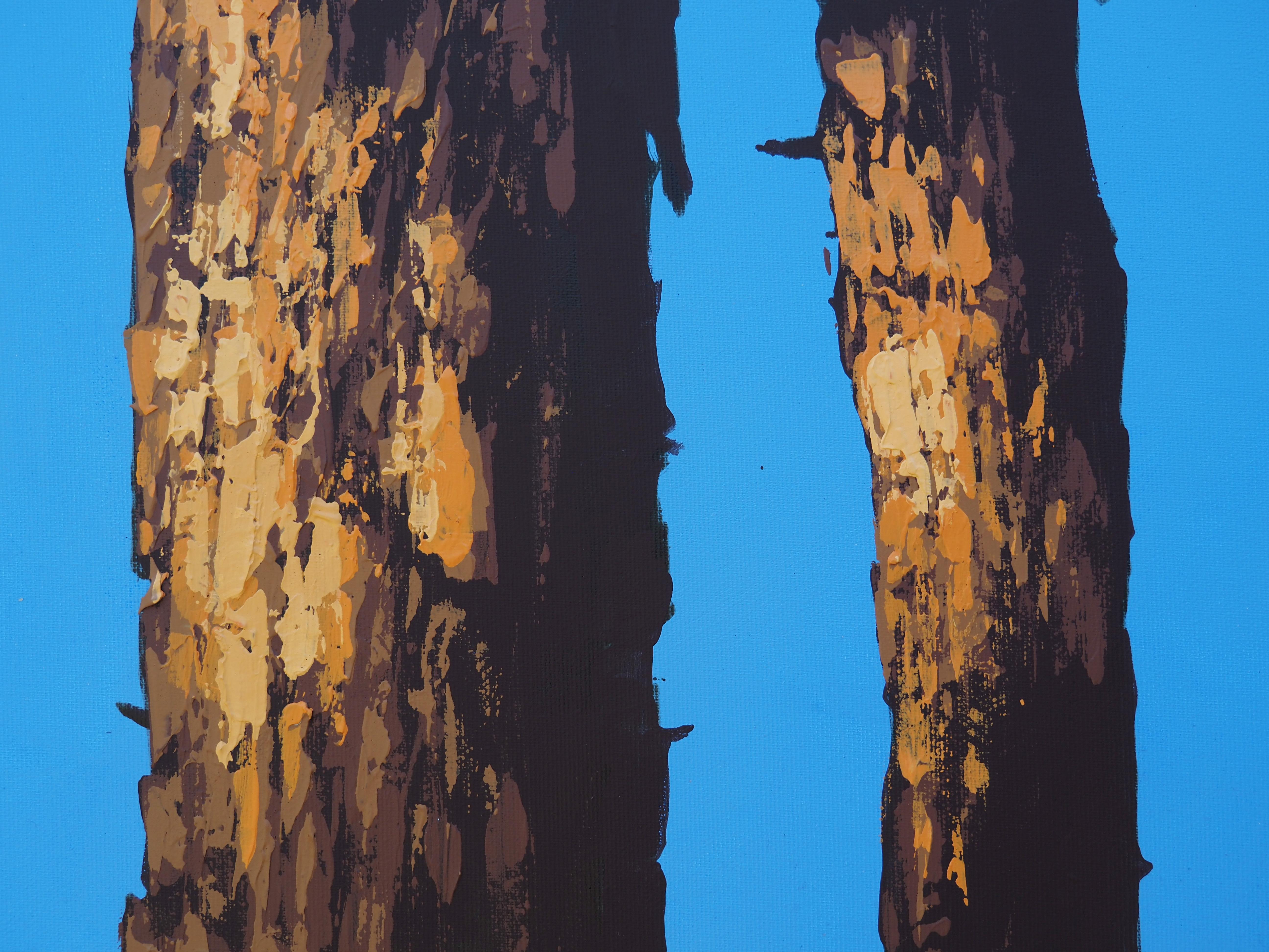PINES (Sosny)  - Zeitgenössische atmosphärische Landschaften,  Moderne Seelandschaftsmalerei im Angebot 2