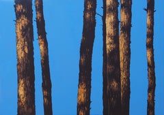 PINES (Sosny)  - Contemporary Atmospheric Landscape,  Modern Seascape Painting