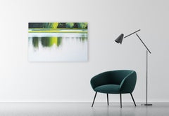 REFLECTIONS 7 - Contemporary Atmospheric Landscape,  Modern Seascape Painting