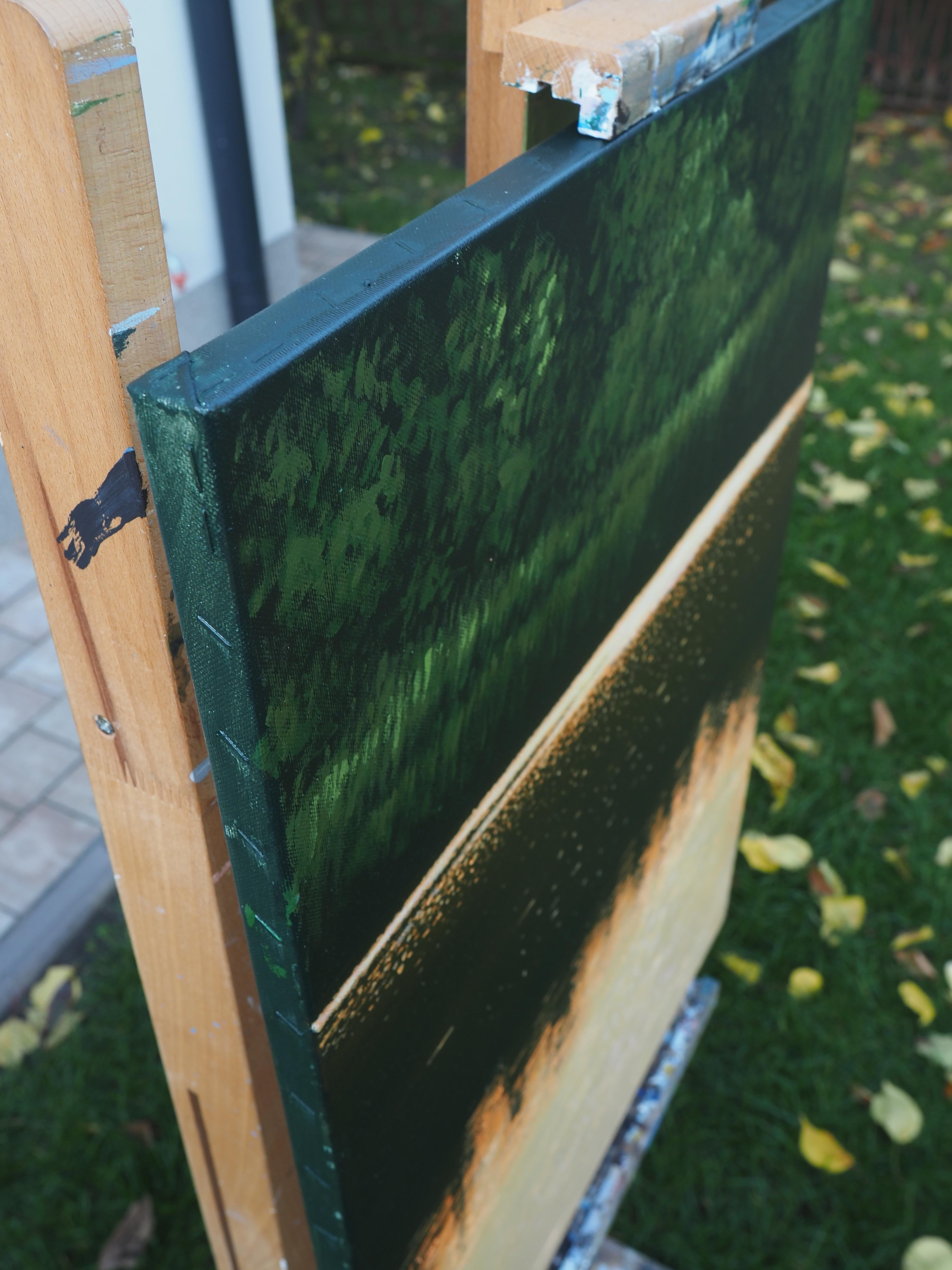 REFLECTIONS XI - Contemporary Atmospheric Lake Landscape For Sale 2