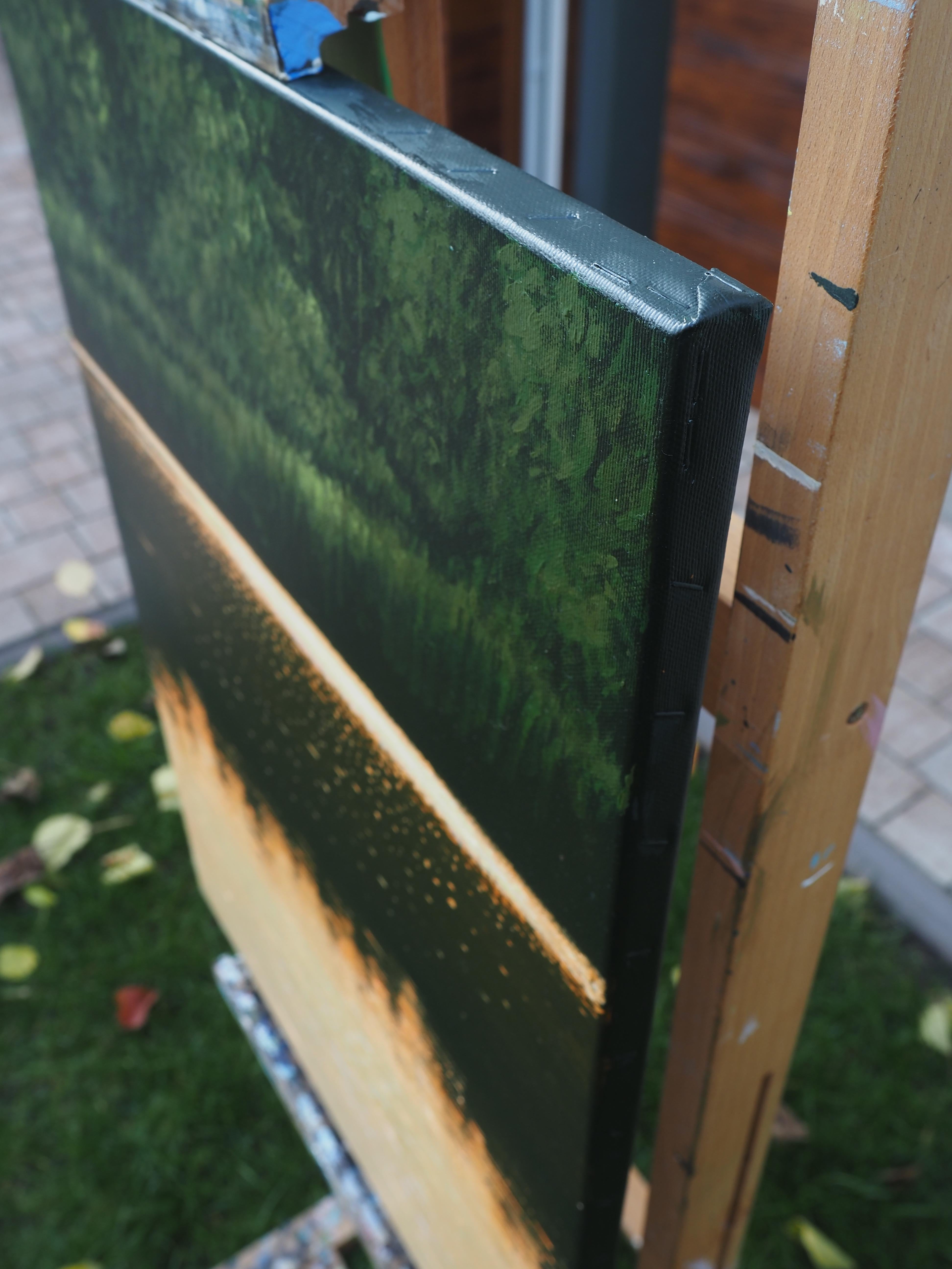 REFLECTIONS XI - Contemporary Atmospheric Lake Landscape For Sale 3