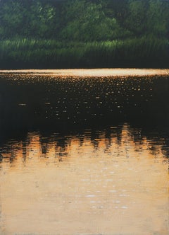 REFLECTIONS XI - Contemporary Atmospheric Lake Landscape