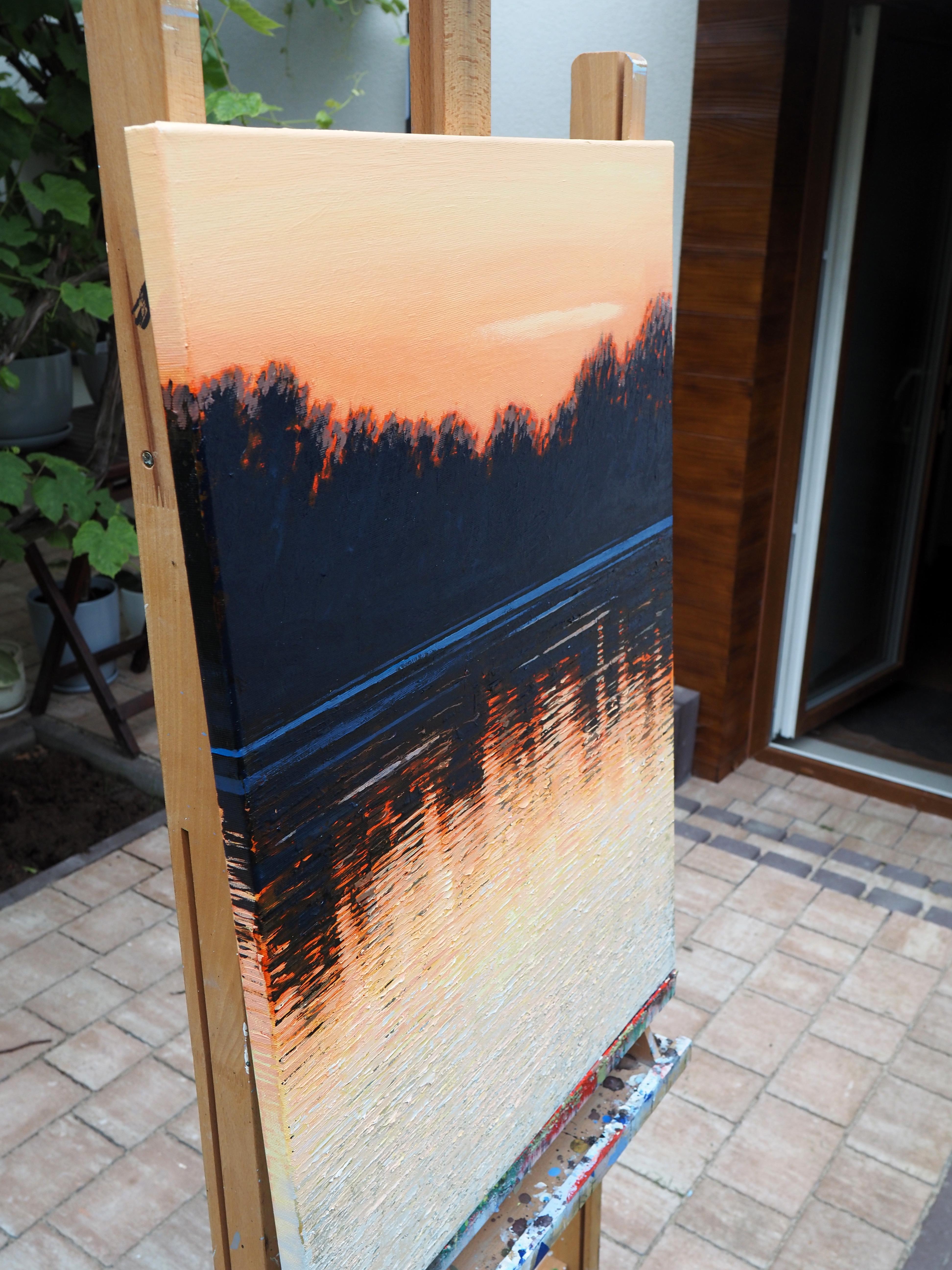 SAN I - Paysage d'ambiance moderne et contemporain en vente 4