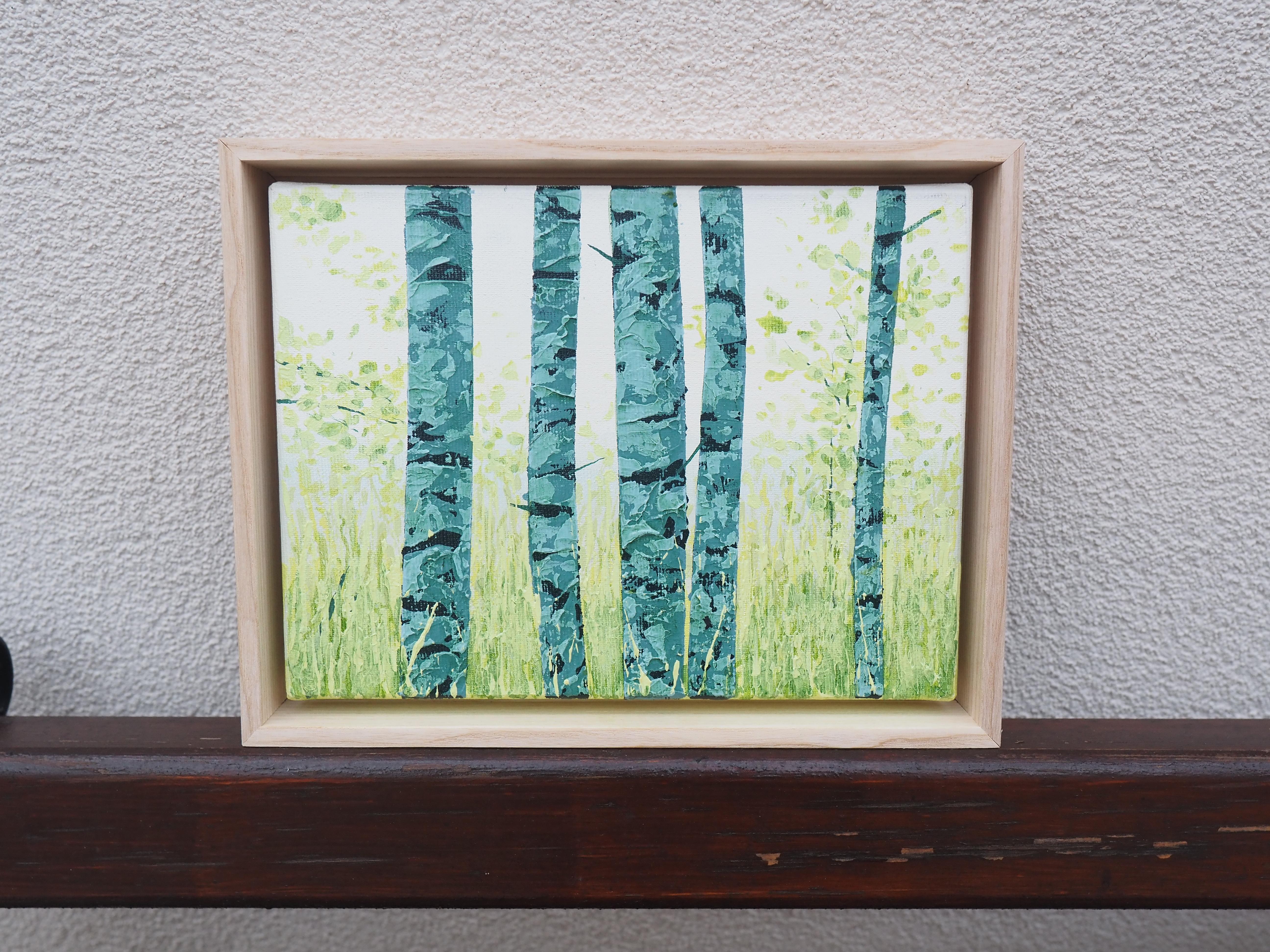 This painting is signed on the back, the frames are made of oak

A few words of the artist about his art:

When i painting landscapes, I usually choose simple geometric arrangements, contrasts of verticals and levels. I juxtapose the smooth surface