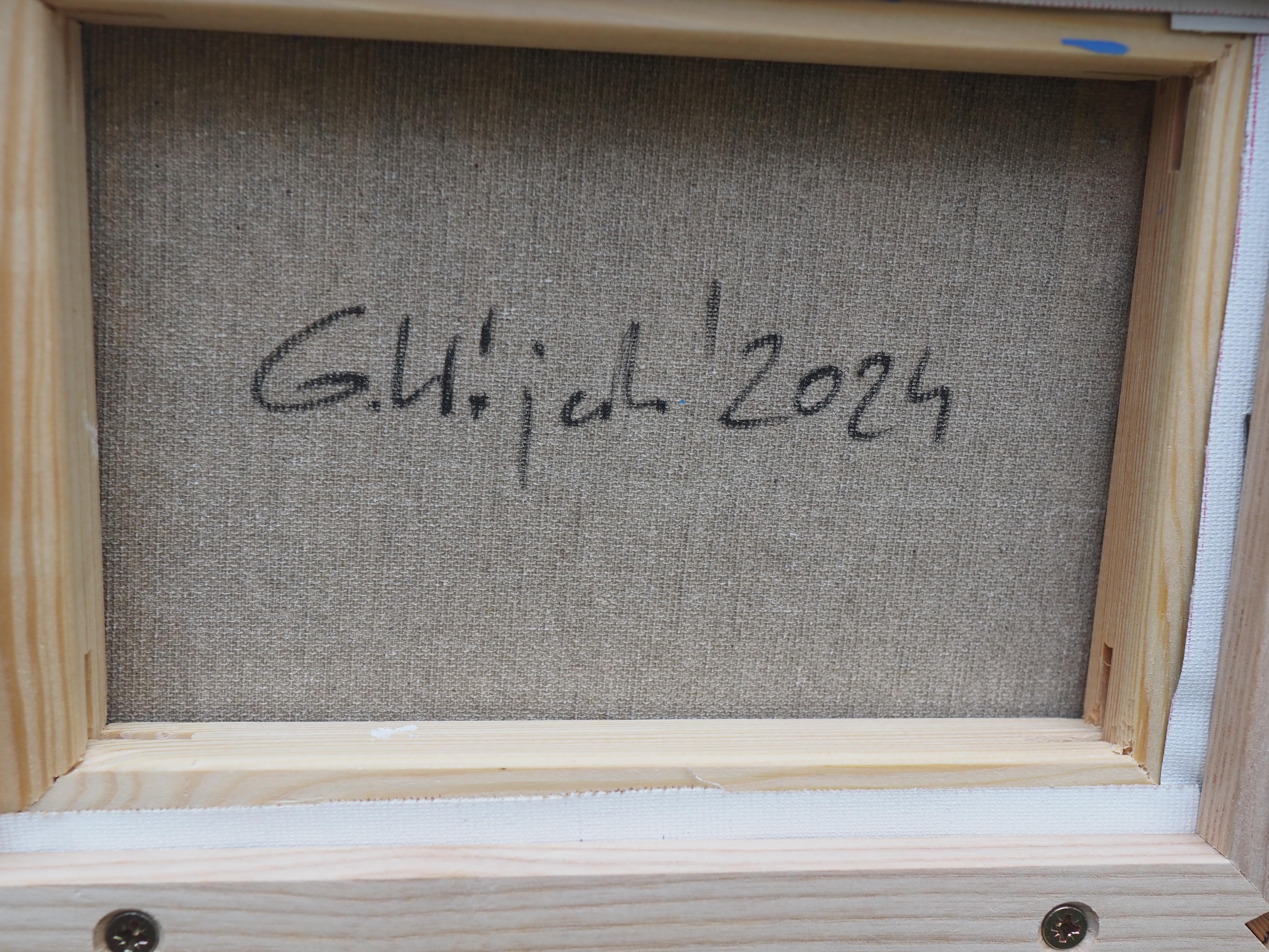 Summer Birches  - Atmospheric Nature Painting, Framed For Sale 3