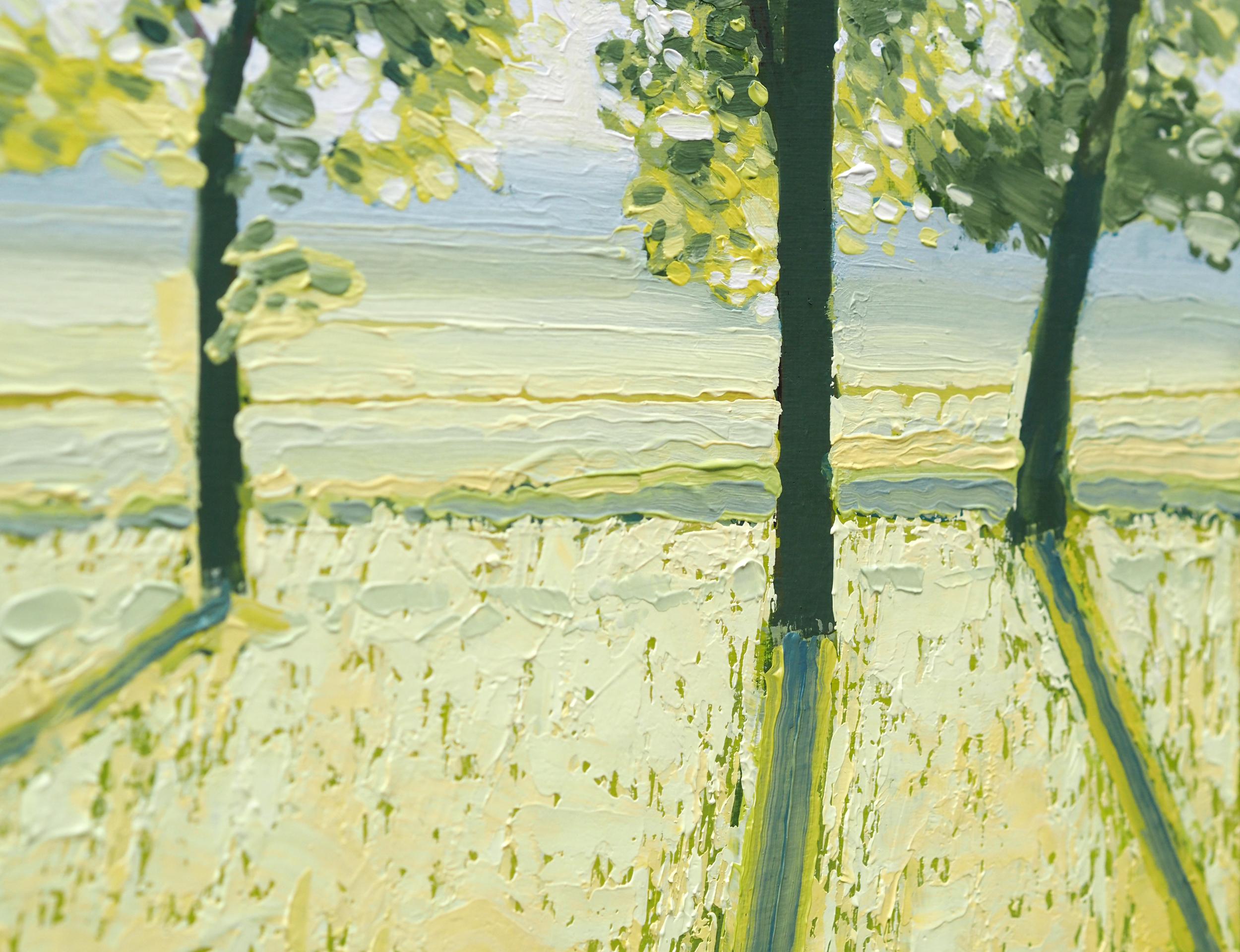 SUMMER LANDSCAPE - Contemporary Atmospheric Landscape,  Modern Seascape Painting For Sale 2