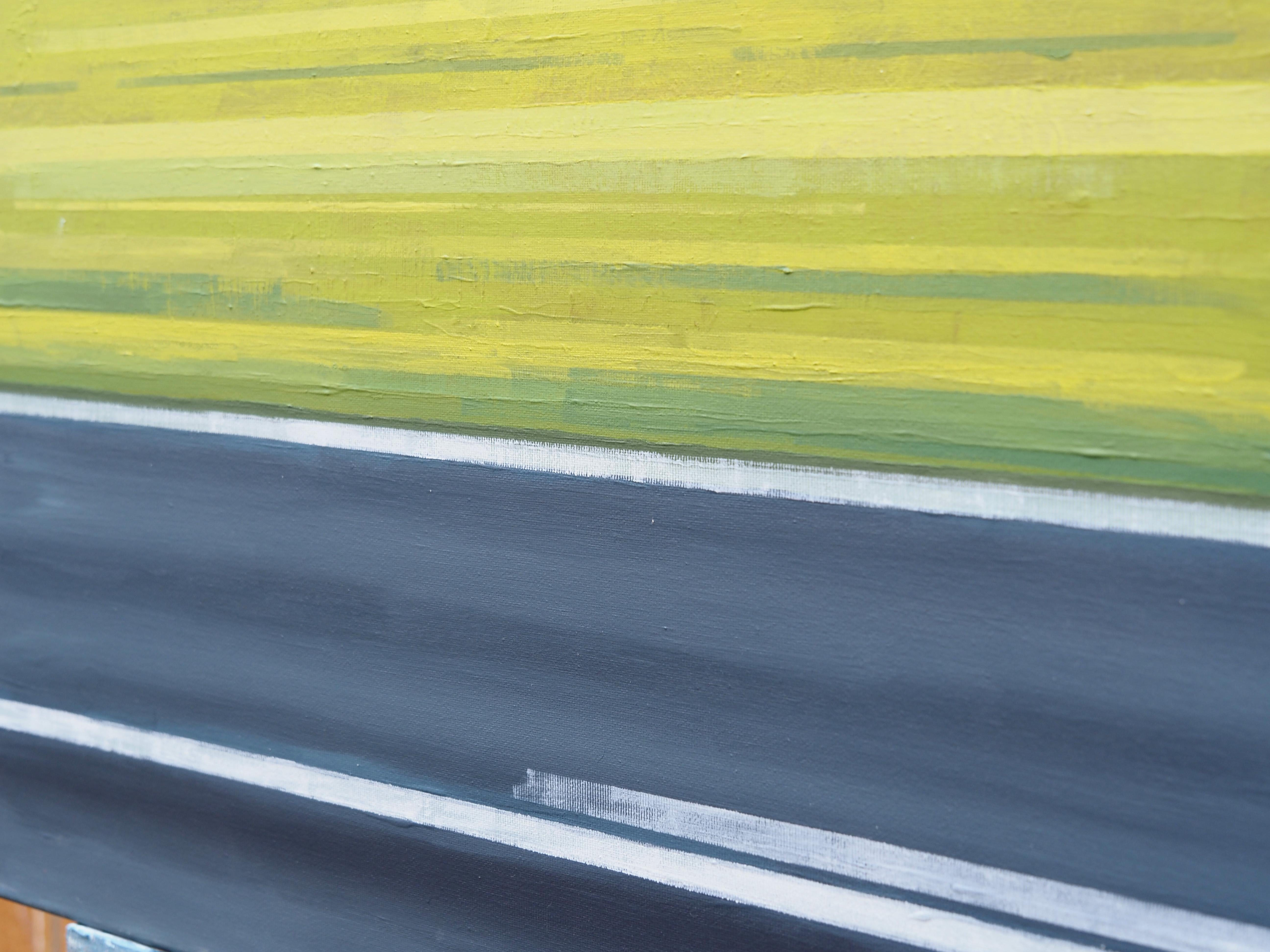 The Road I - Contemporary Atmospheric Landscape,  Modern Nature Painting For Sale 1