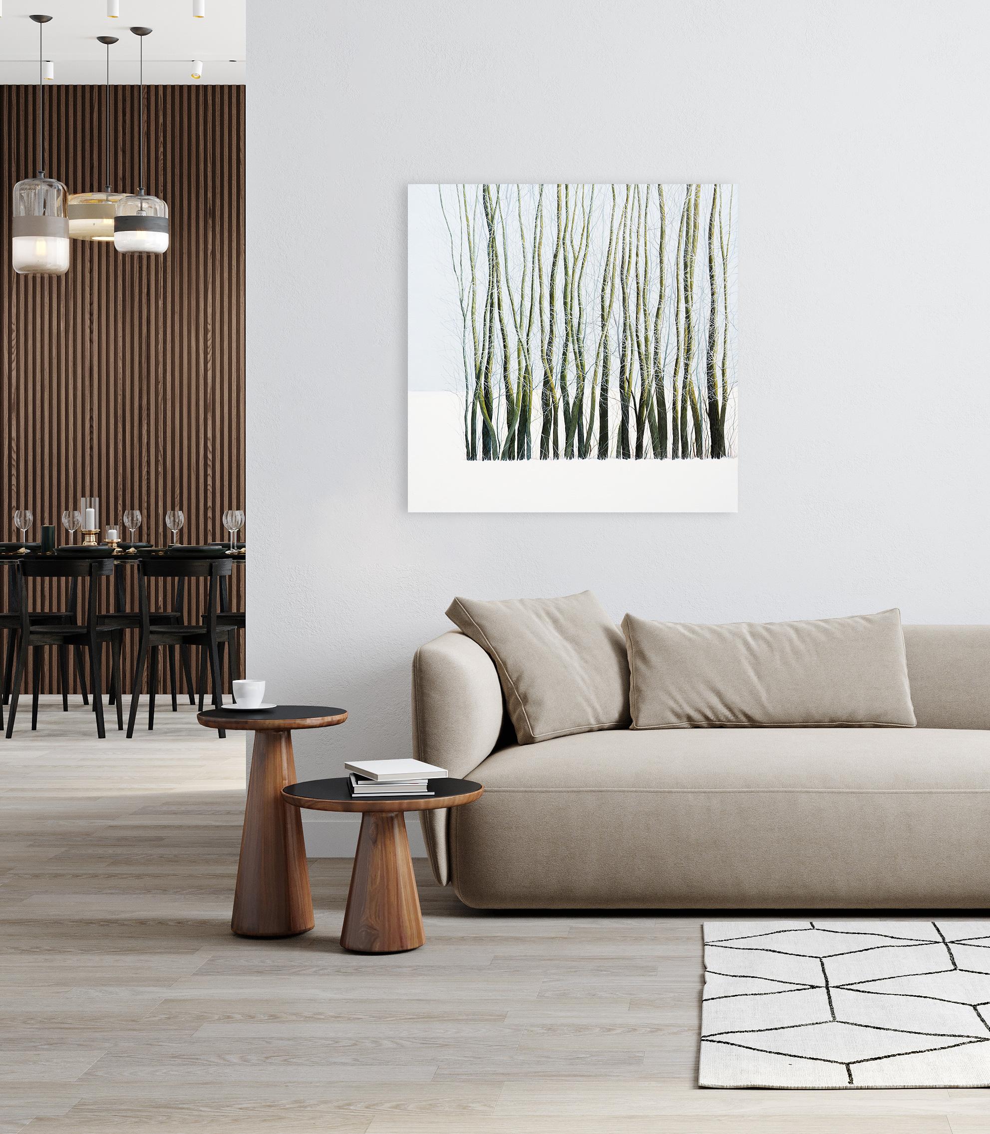 The signature is on the back of the canvas

A few words of the artist about his art:

When i painting landscapes, I usually choose simple geometric arrangements, contrasts of verticals and levels. I juxtapose the smooth surface of the sky with the