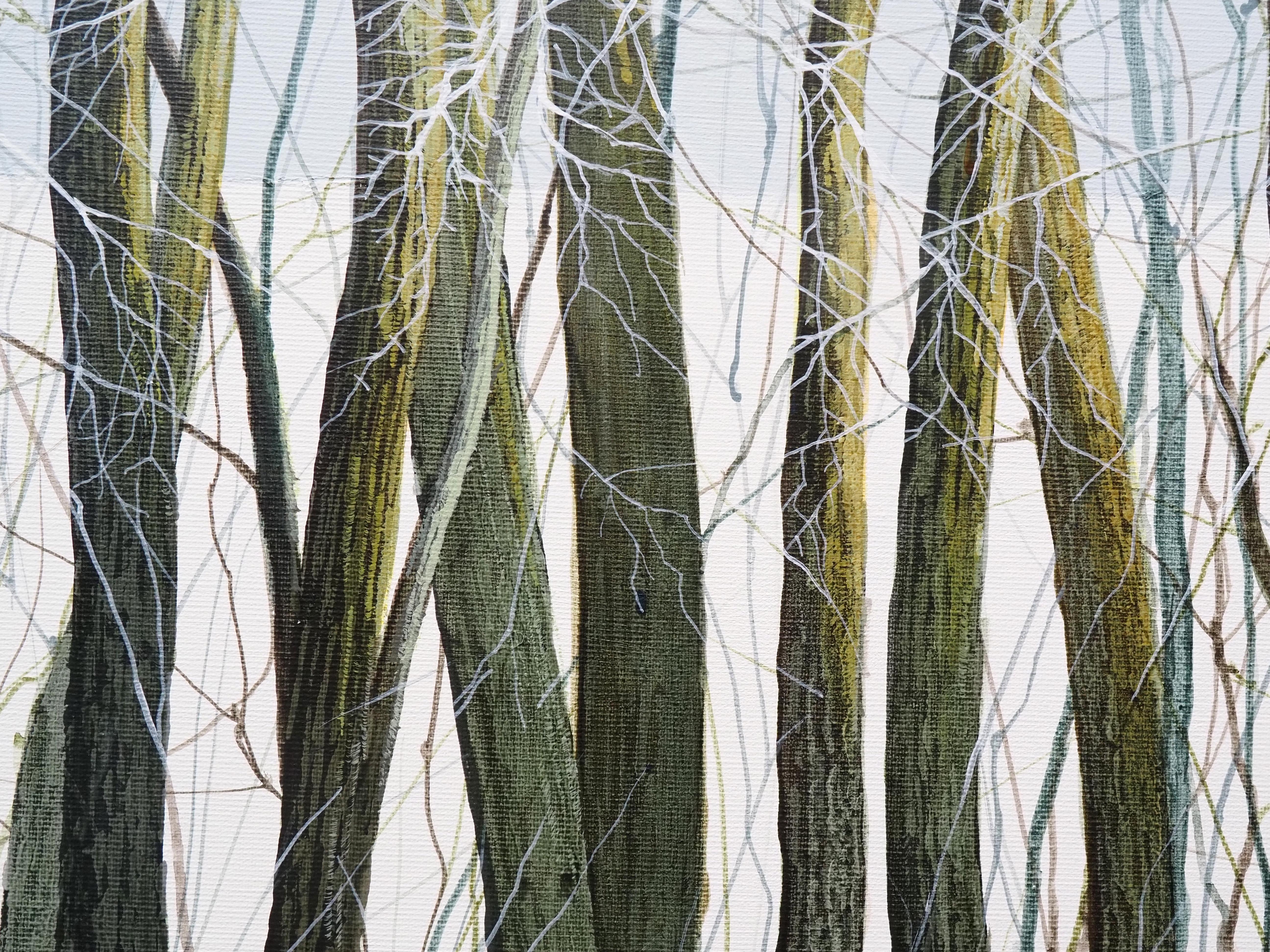 TREES - Contemporary Atmospheric and Modern Nature Painting For Sale 2