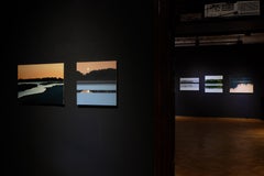 Untitled 1 - Contemporary Atmospheric River Landscape,  Modern Nature Painting