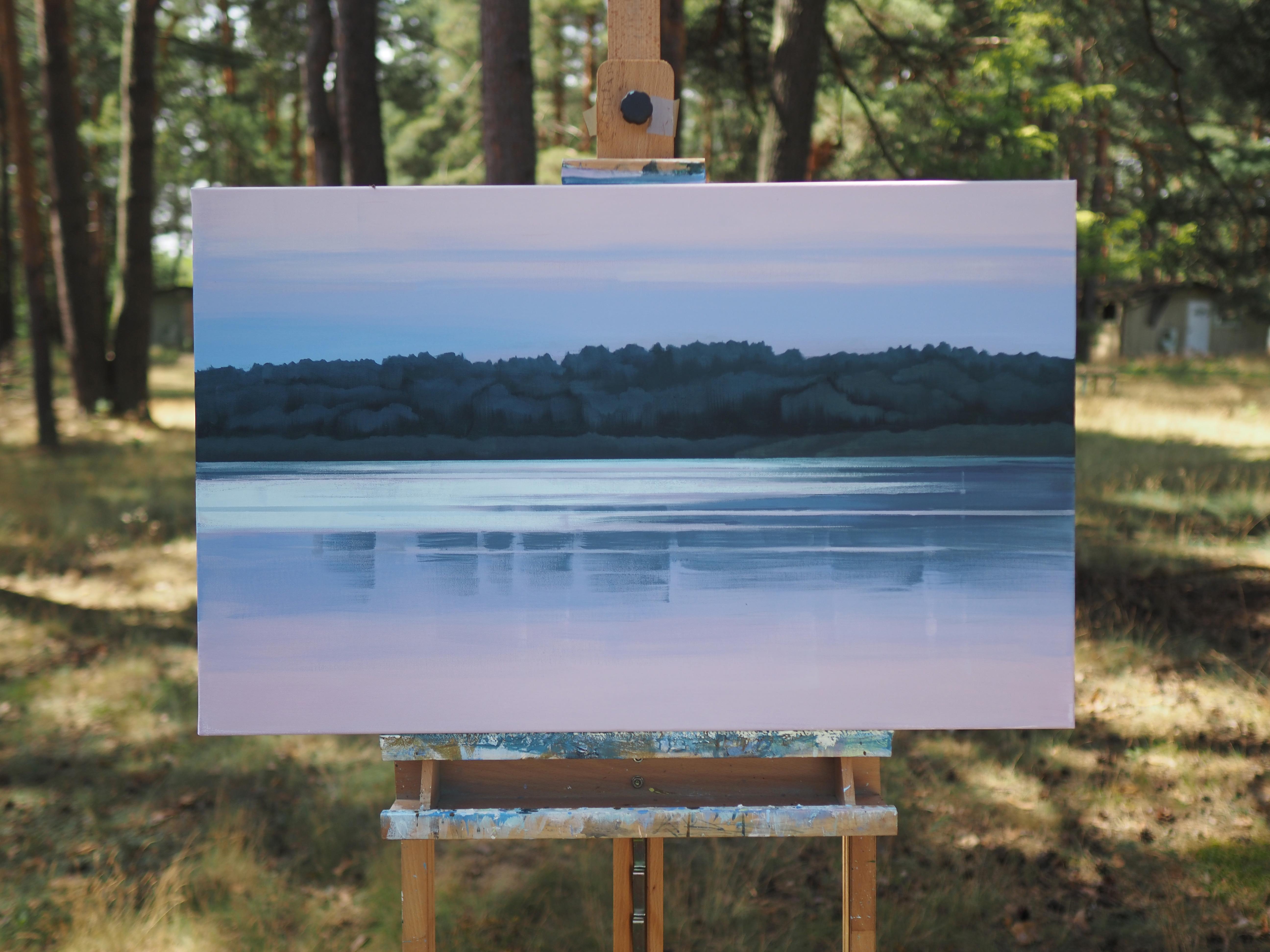 Quelques mots de l'artiste sur son art :

Lorsque je peins des paysages, je choisis généralement des arrangements géométriques simples, des contrastes de verticales et de niveaux. Je juxtapose la surface lisse du ciel avec la texture rugueuse de la
