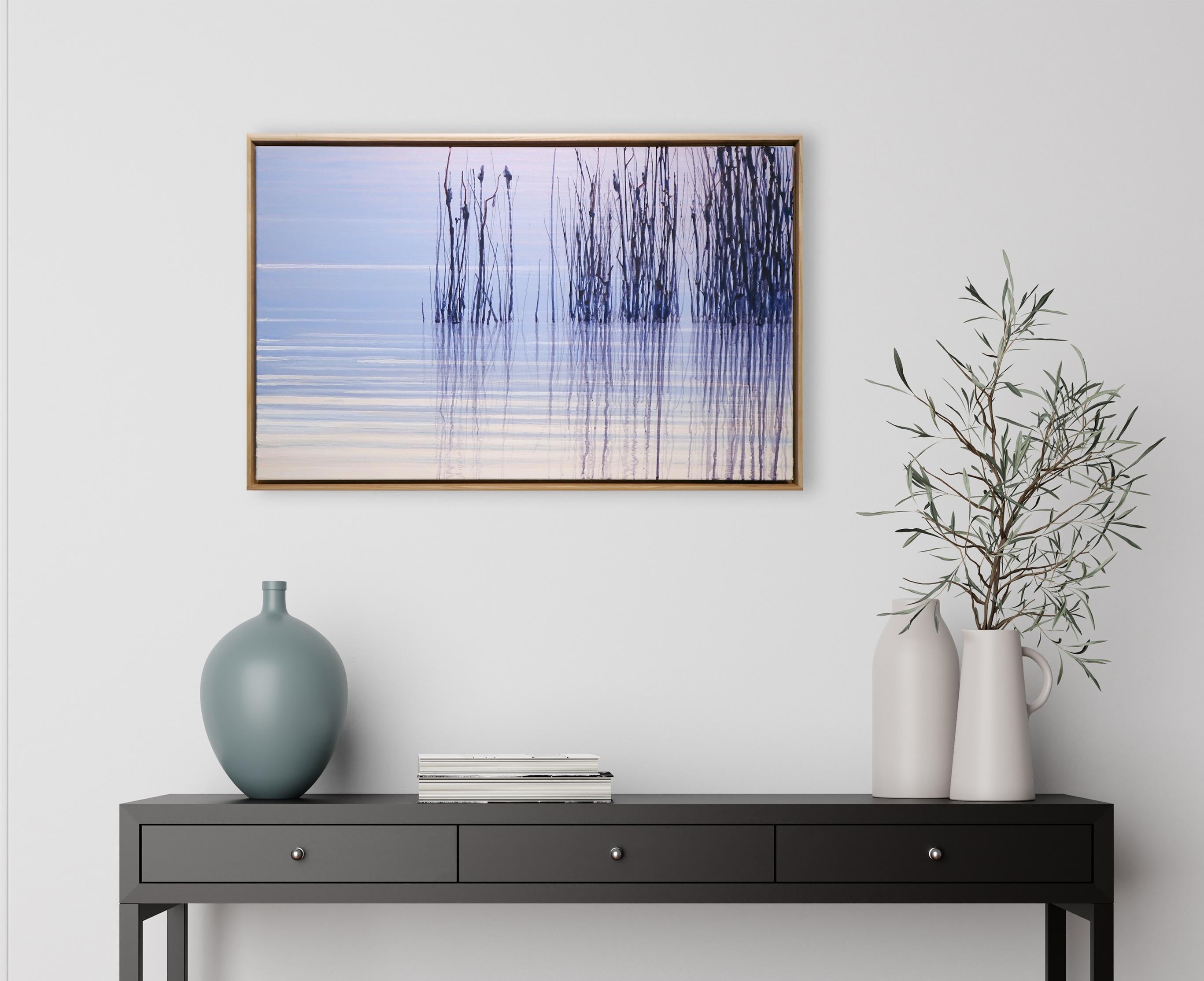 Quelques mots de l'artiste sur son art :

Lorsque je peins des paysages, je choisis généralement des arrangements géométriques simples, des contrastes de verticales et de niveaux. Je juxtapose la surface lisse du ciel avec la texture rugueuse de la