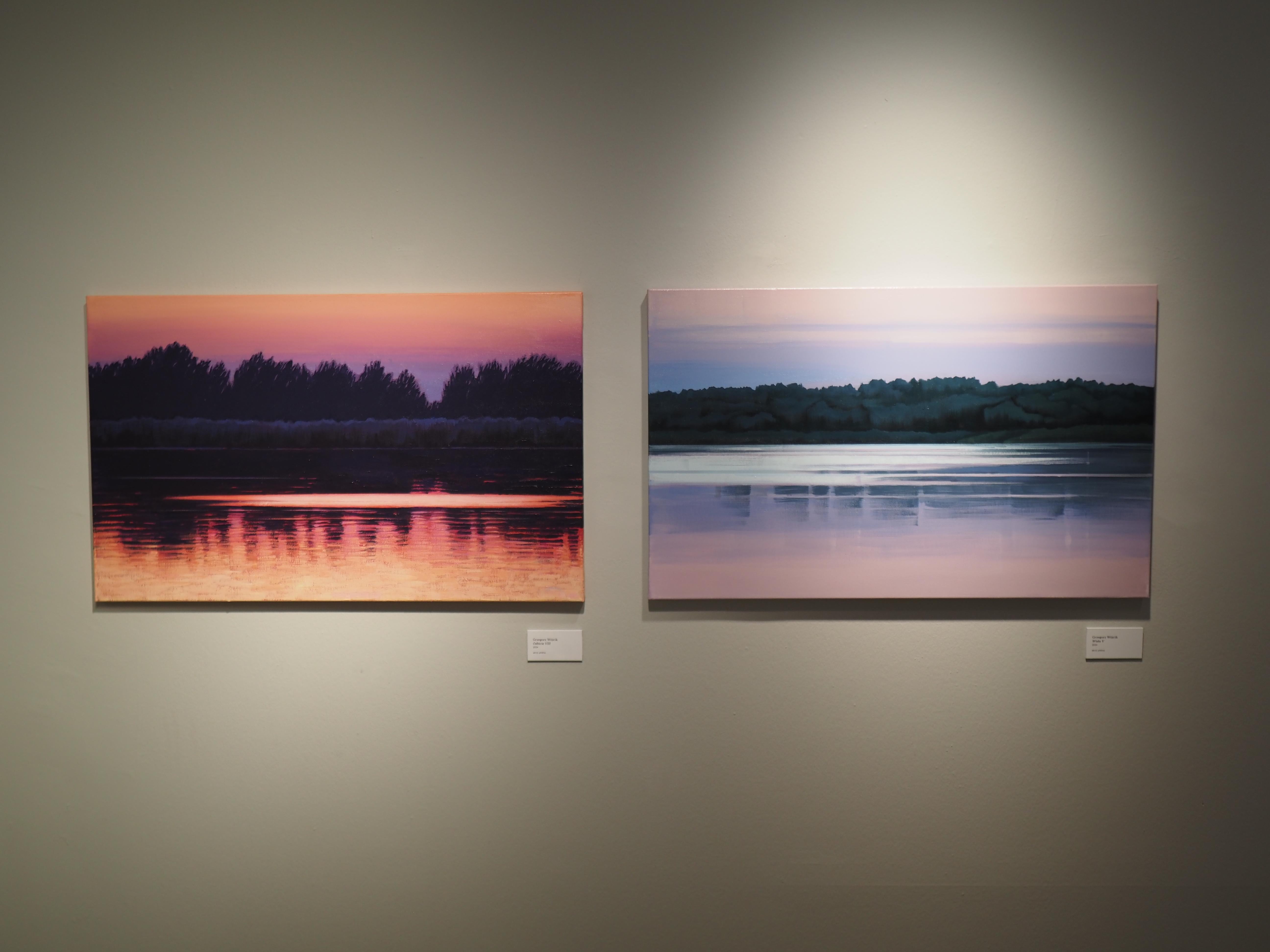 Reflejo del Agua VIII - Paisaje Moderno Atmosférico Contemporáneo en venta 3