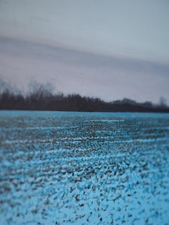 WINTER LANDSCAPE 5 - Contemporary Atmospheric Landscape,  Modern Nature Painting