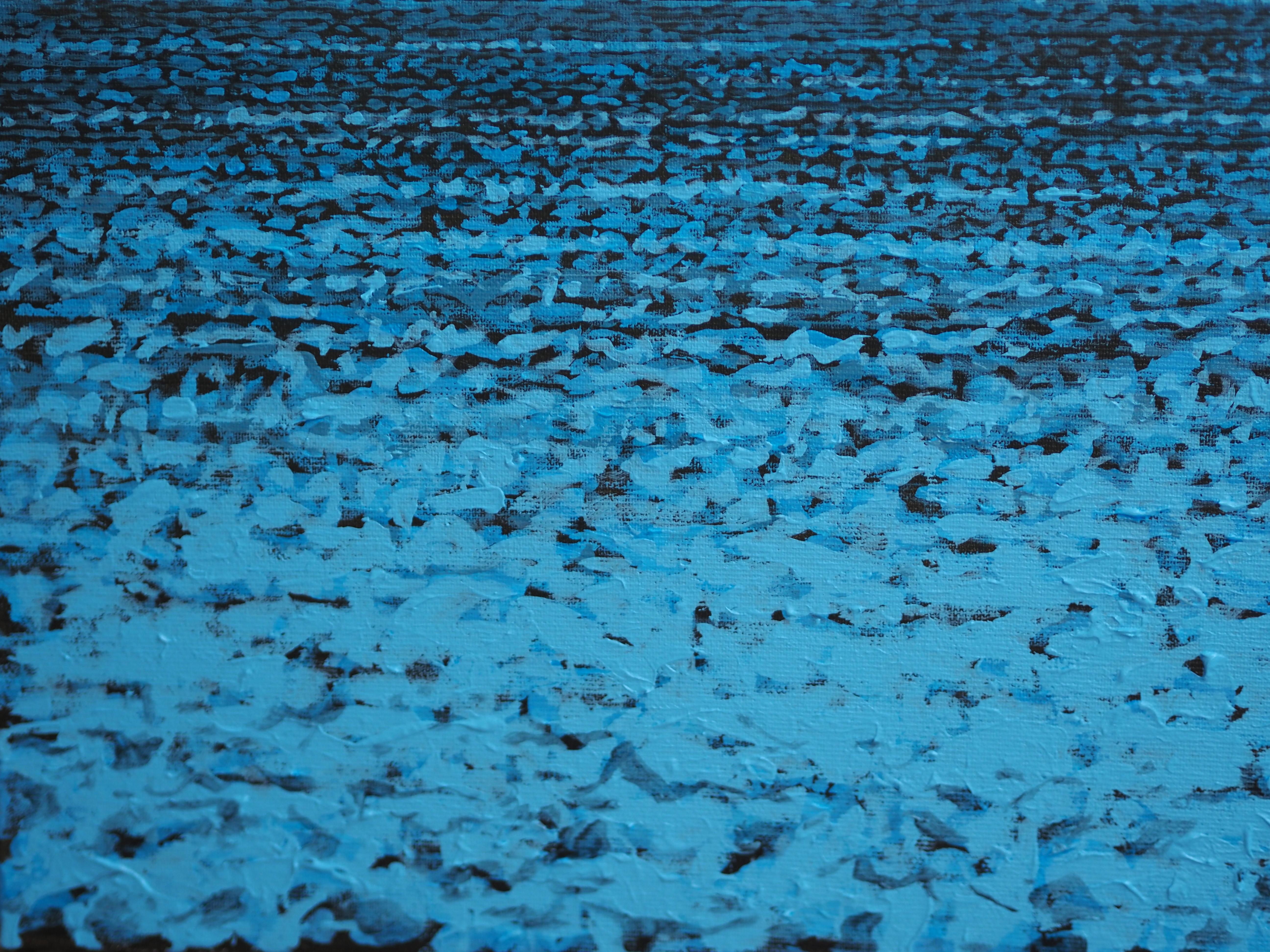 WINTER LANDSCAPE 5 - Contemporary Atmospheric Landscape,  Modern Nature Painting For Sale 1