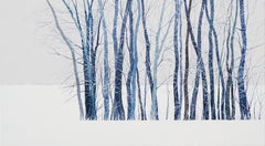 WINTER LANDSCAPE 8 - Contemporary Atmospheric Landscape,  Modern Nature Painting