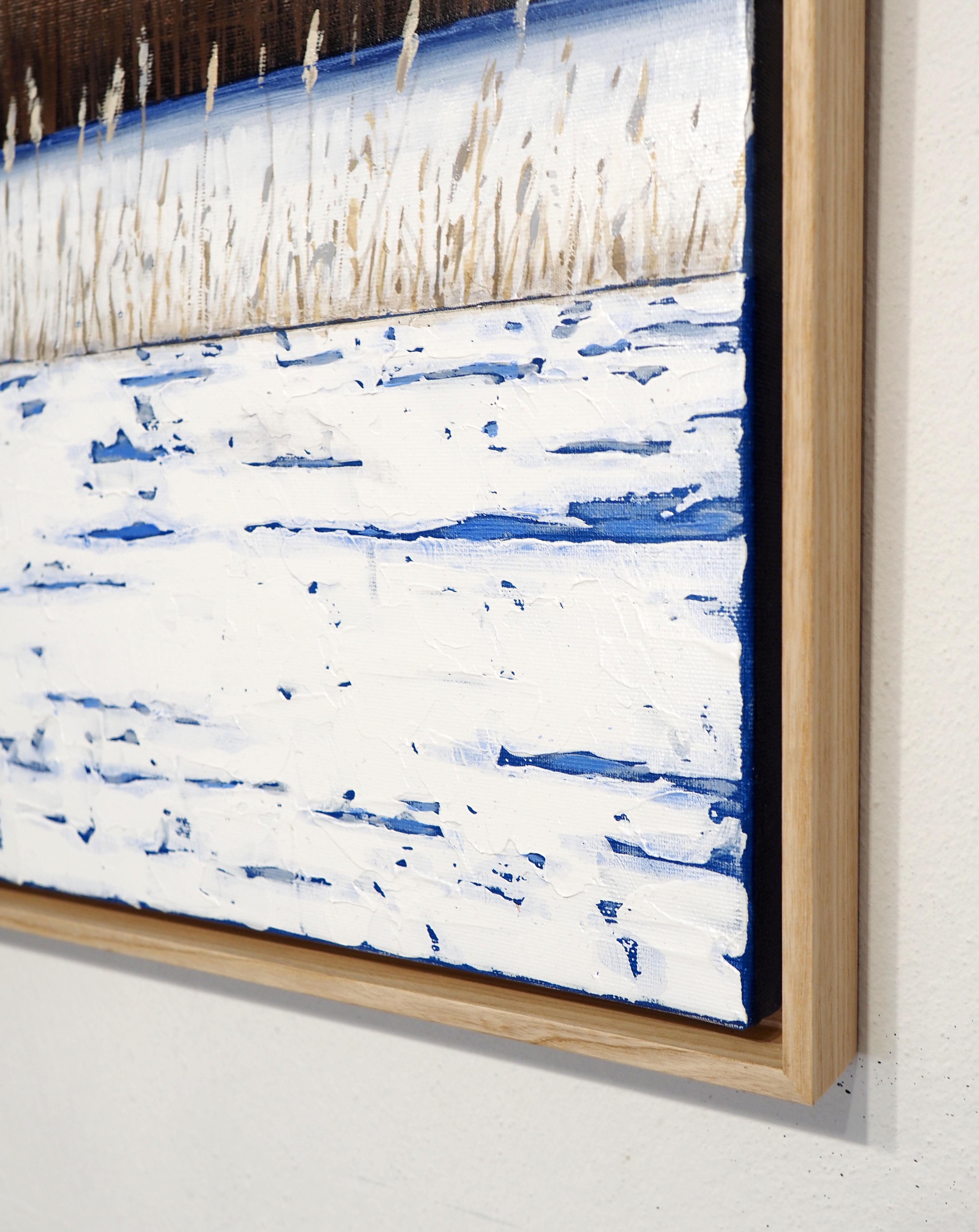 PAISAJE INVERNAL XI - Atmósfera Contemporánea,  Pintura moderna sobre la naturaleza en venta 3