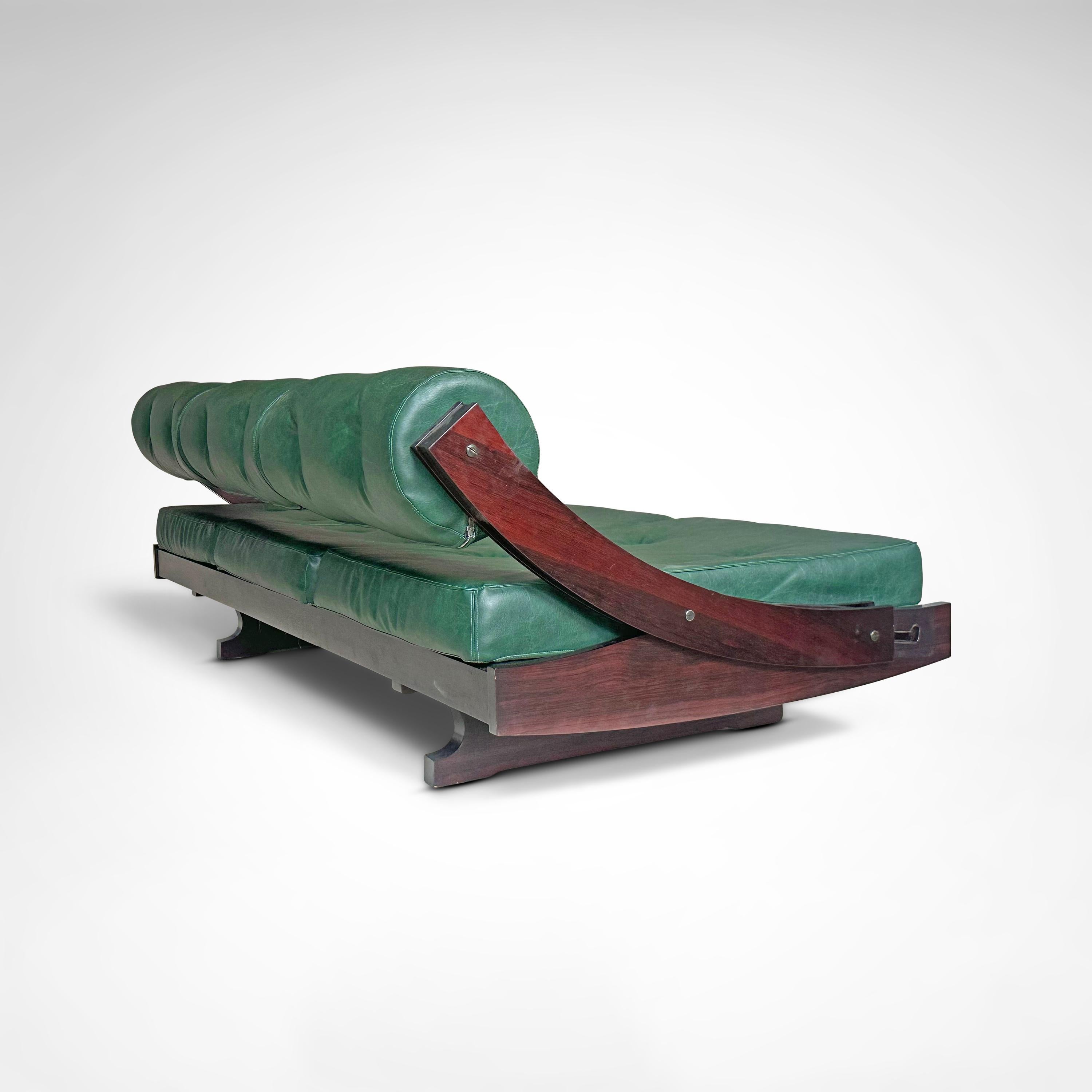 GS195 rosewood daybed Gianni Songia for Sormani 1960s en venta 3