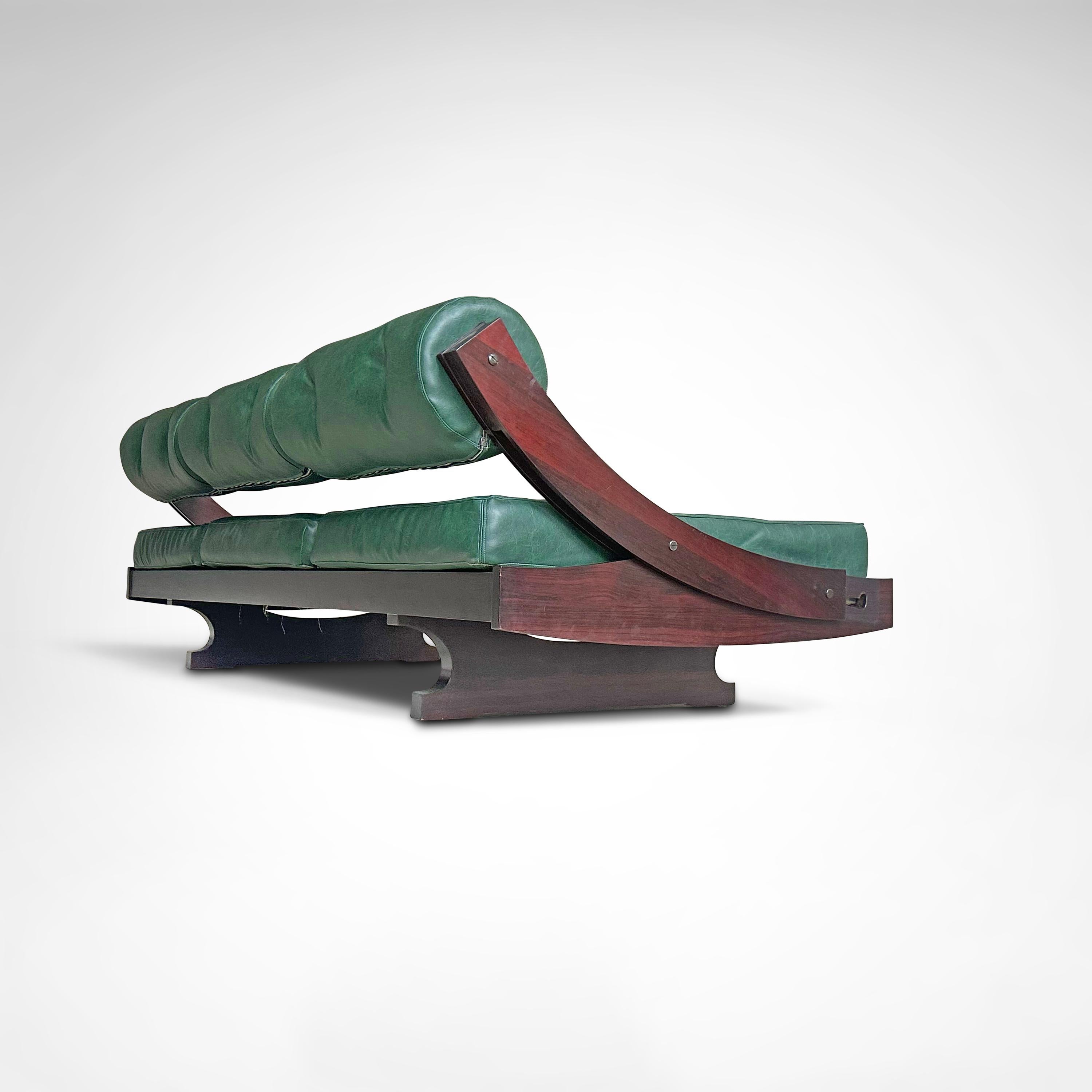 GS195 rosewood daybed Gianni Songia for Sormani 1960s en venta 5