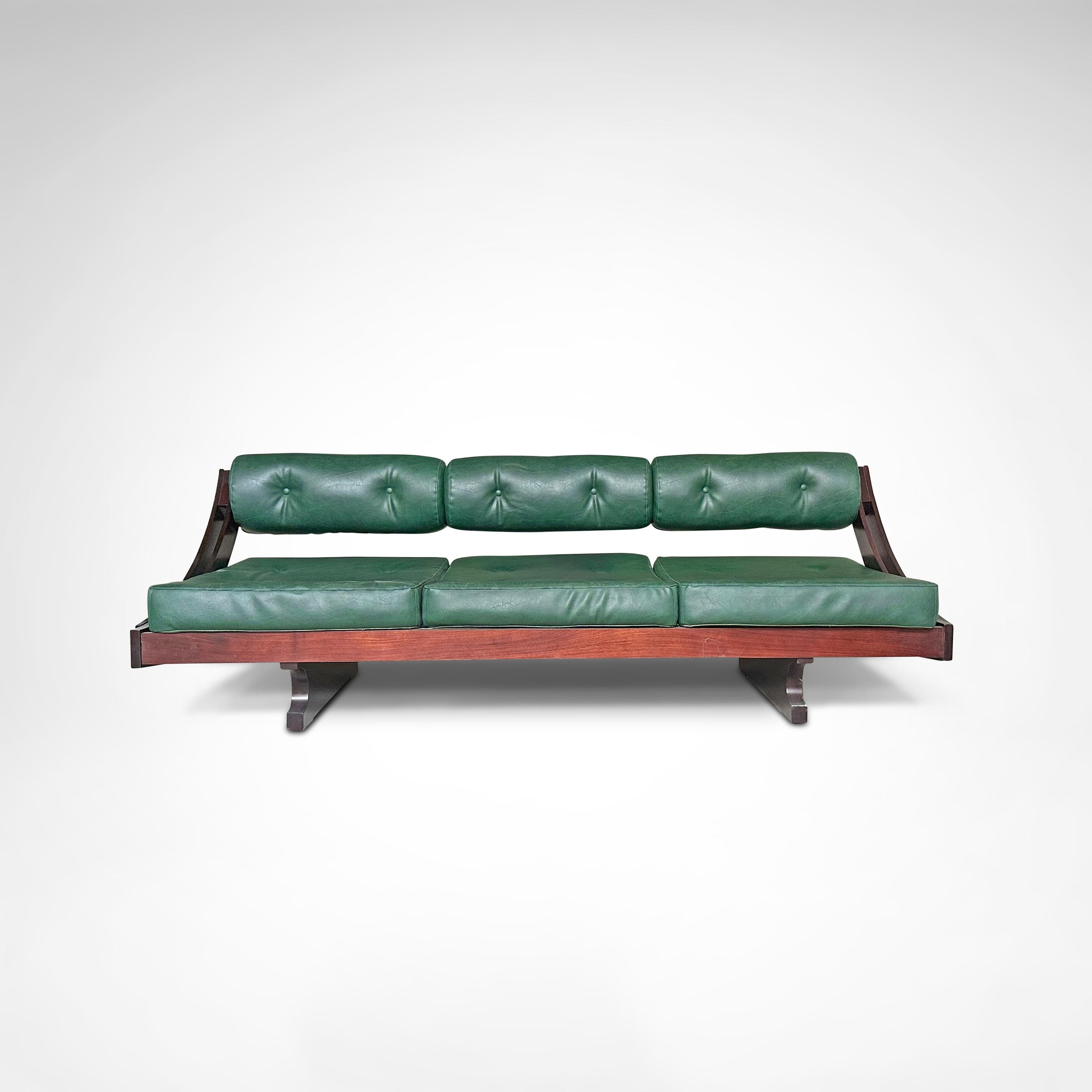GS195 rosewood daybed Gianni Songia for Sormani 1960s mediados del siglo XX en venta