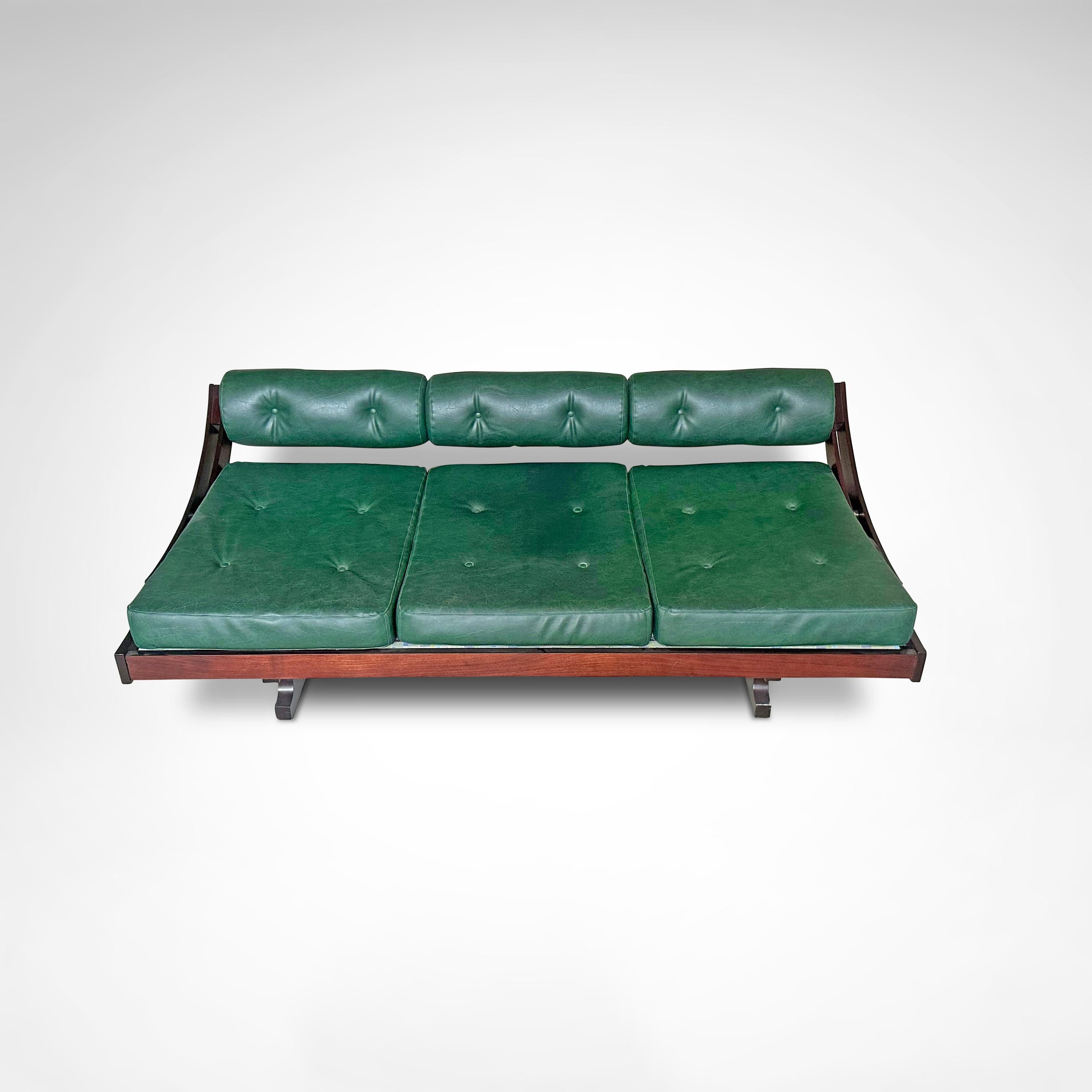 GS195 rosewood daybed Gianni Songia for Sormani 1960s en venta 2