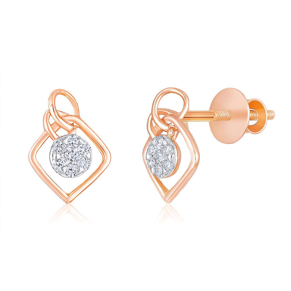 Taille brillant GSI Certified 14K Gold 0.2ct Natural Diamond F-VVS Necklace Earrings Set en vente