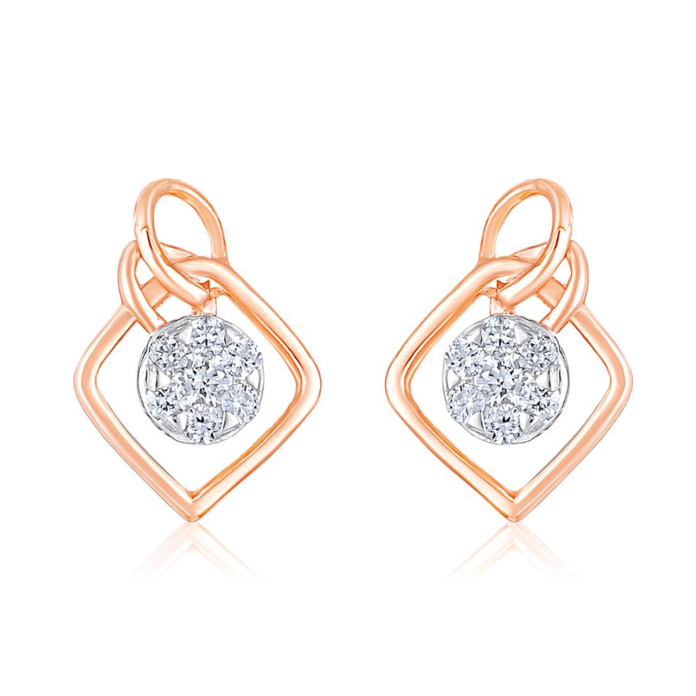 Women's GSI Certified 14k Gold 0.2 Carat Natural Diamond F-VVS Necklace Earrings Set For Sale