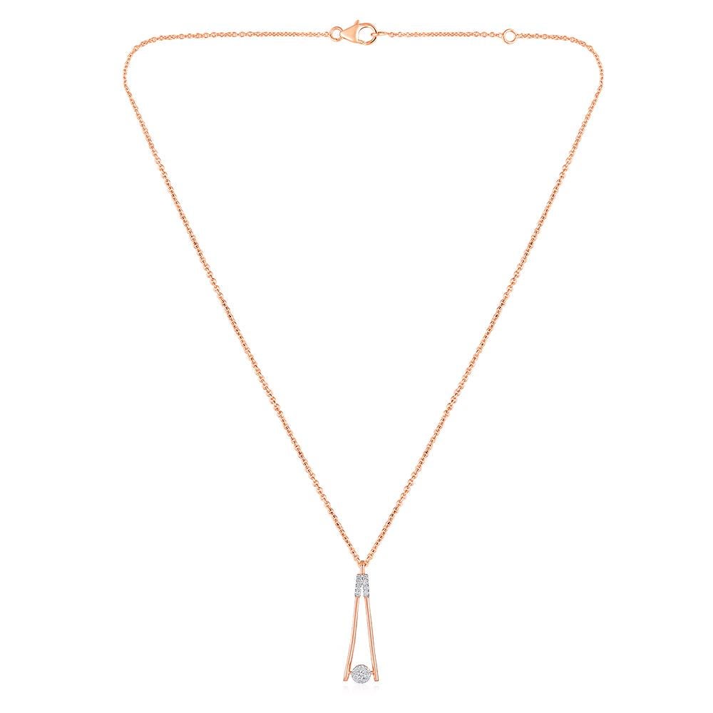 Contemporary GSI Certified 14k Gold Certified Natural Diamond F-VS A Lariat Y Necklace For Sale